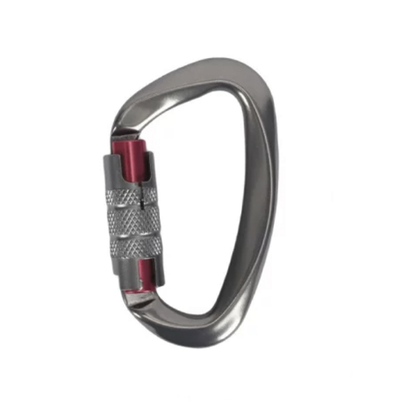 Mousqueton en aluminium HT-G-0004 avec système de verrouillage manuel